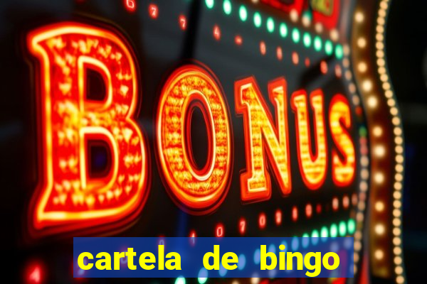 cartela de bingo cha de bebe